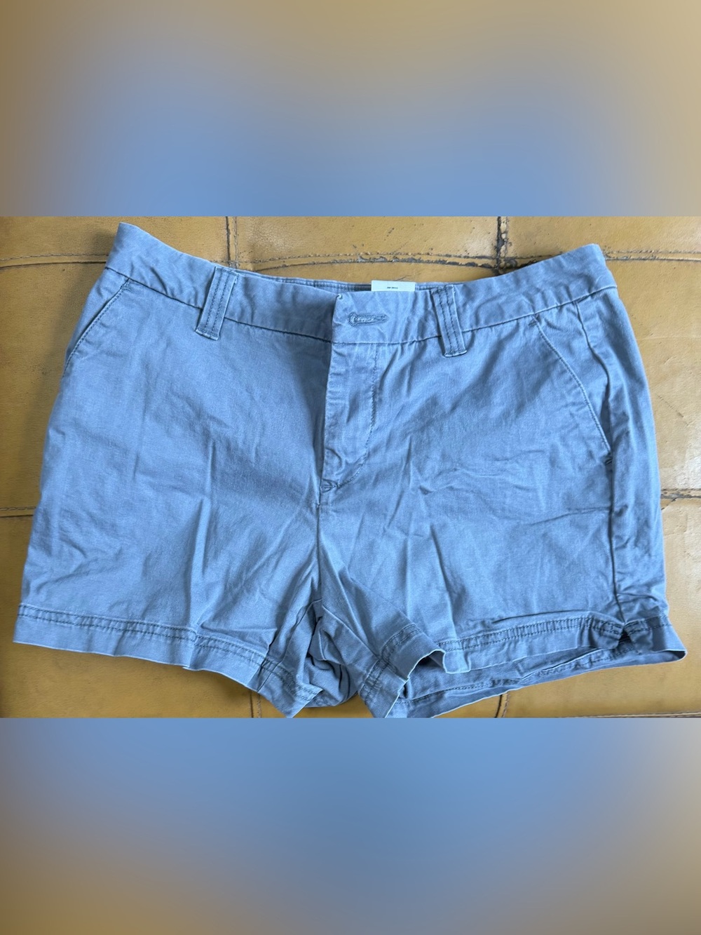 Magellan Outdoors Women's Gray Flat Front Chino Shorts